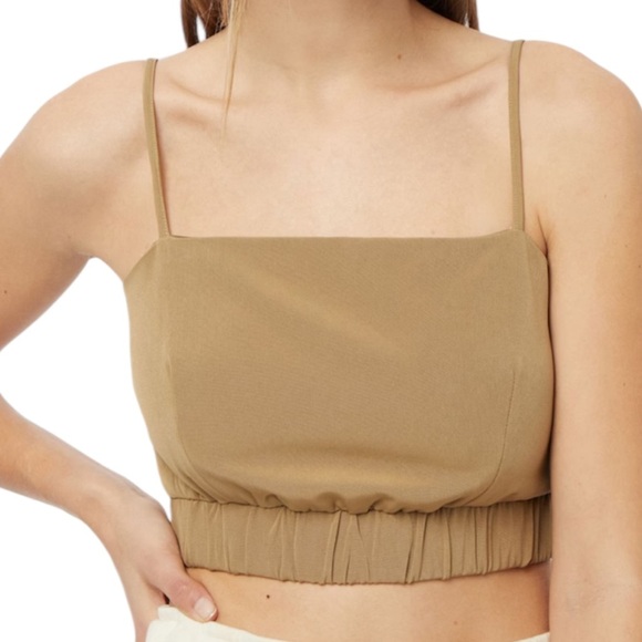 4th & reckless Tops - 4th & Reckless Aiden top in Sand medium crop tank